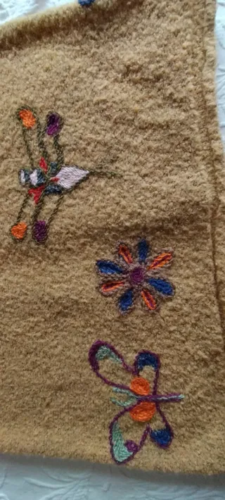 Original Falda larga de punto, amarillo mostaza