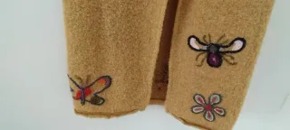 Original Falda larga de punto, amarillo mostaza