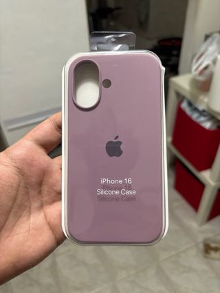 Cover iPhone 16 Silicone Apple Azzurro