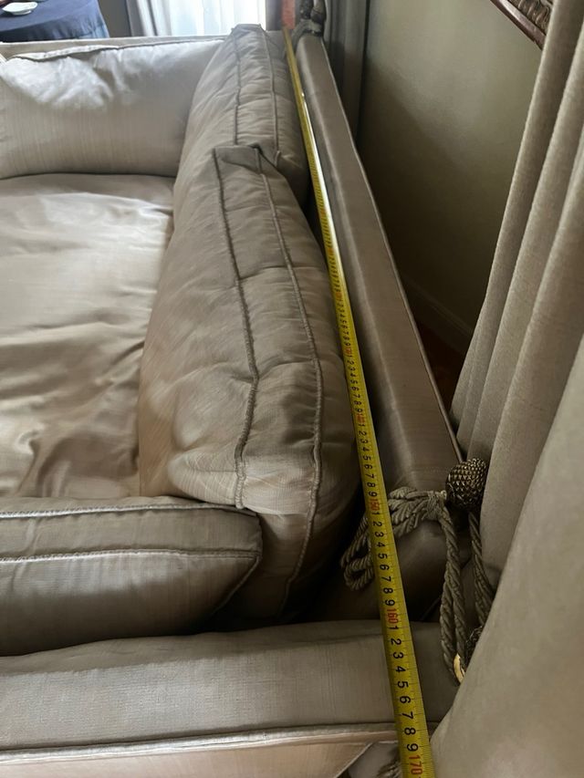 Sofá 2 plazas vintage color beige