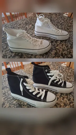 Lote 2 pares zapatillas altas