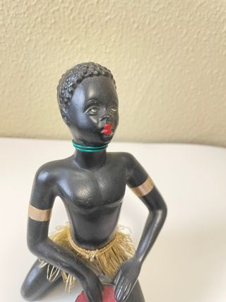 Figura africana Escayola años 50 Tambor