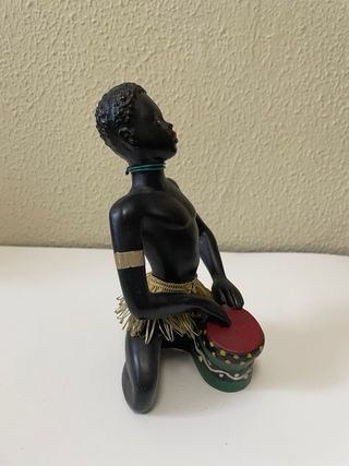 Figura africana Escayola años 50 Tambor