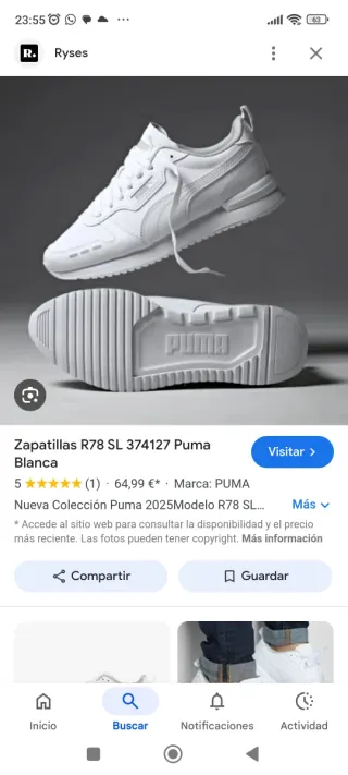 Zapatillas Puma Blancas