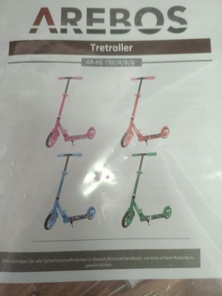 Arebos City Scooter Patinete infantil Azul
