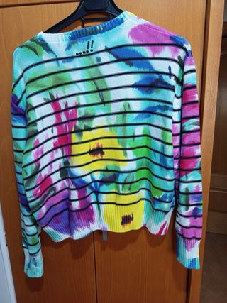 Jersey Desigual Multicolor Rayas Flores