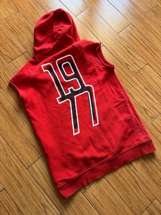 MSGM Gilet/Felpa Senza Maniche Rossa