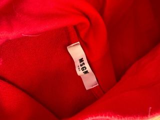 MSGM Gilet/Felpa Senza Maniche Rossa