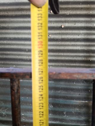 Reja de hierro macizo