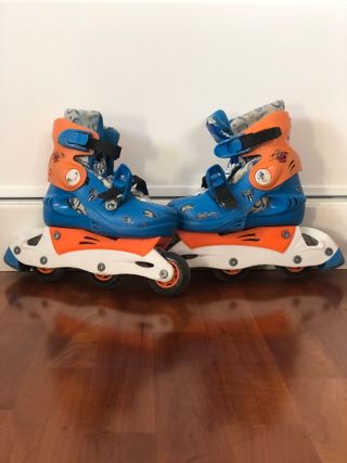 Patines infantiles y protecciones