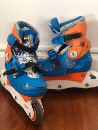Patines infantiles y protecciones