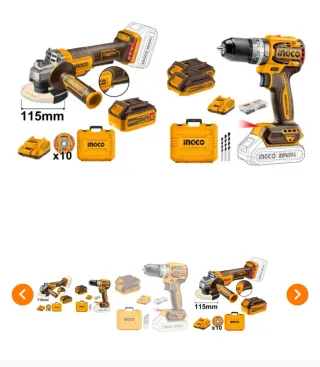 Kit herramientas INCO 20V