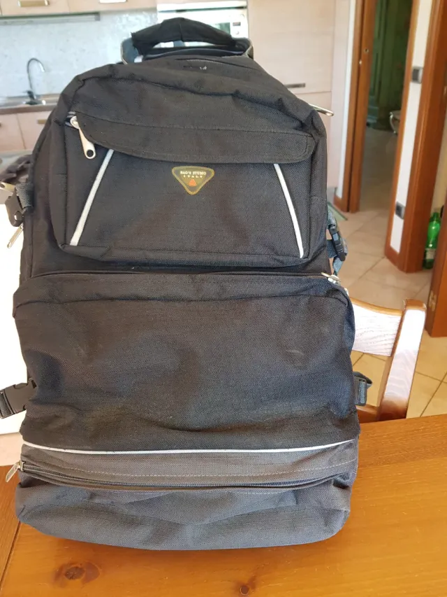 Zaino Trolley Nero e Grigio