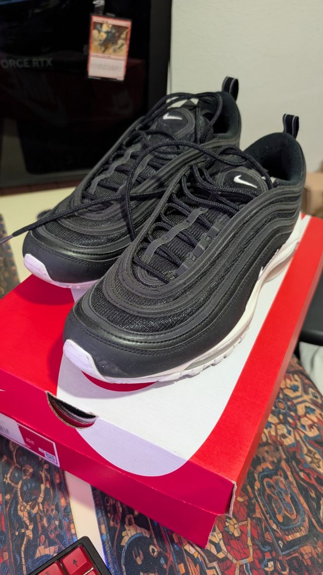 Nike Air Max 97 TALLA 44 Zapatillas Negras Blanca