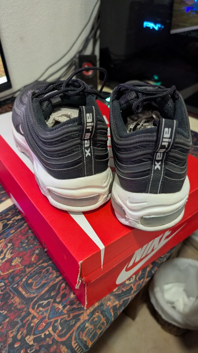 Nike Air Max 97 TALLA 44 Zapatillas Negras Blanca