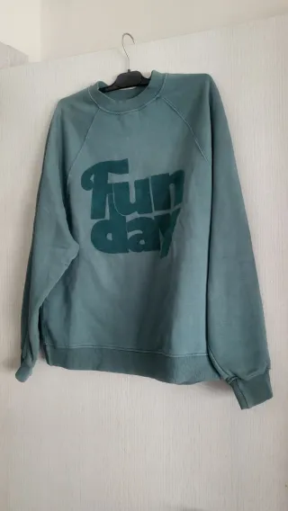 Sudadera Brownie Teal con Estampado