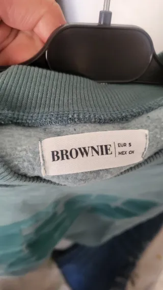 Sudadera Brownie Teal con Estampado