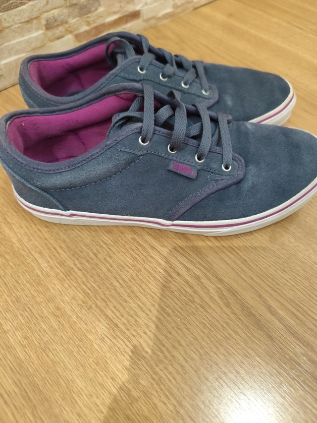 Zapatillas Vans Azul y Morado Talla X