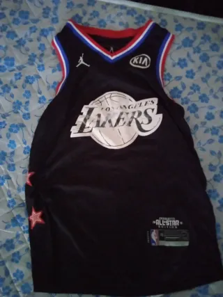 Camiseta Lakers All-Star Edición Jordan Negra