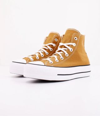 Converse All Star mostaza Plataforma