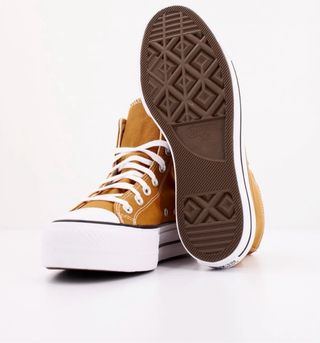 Converse All Star mostaza Plataforma