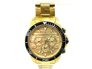 Reloj Festina Chronograph Dorado Unisex