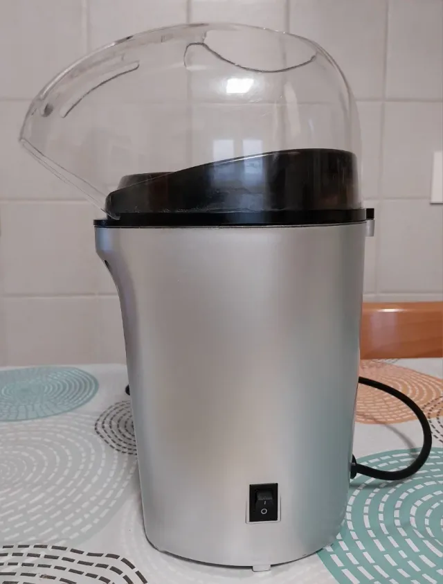 Máquina de Palomitas Plateada