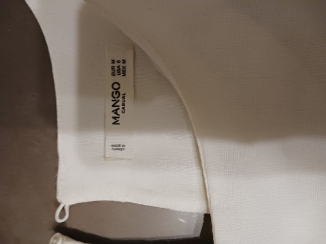 Camisa Mango Blanca Talla M