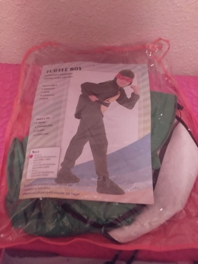 Disfraz Tortuga Niño Talla S
