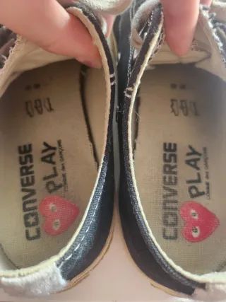 Scarpe Comme des Garçons donna nere rosse