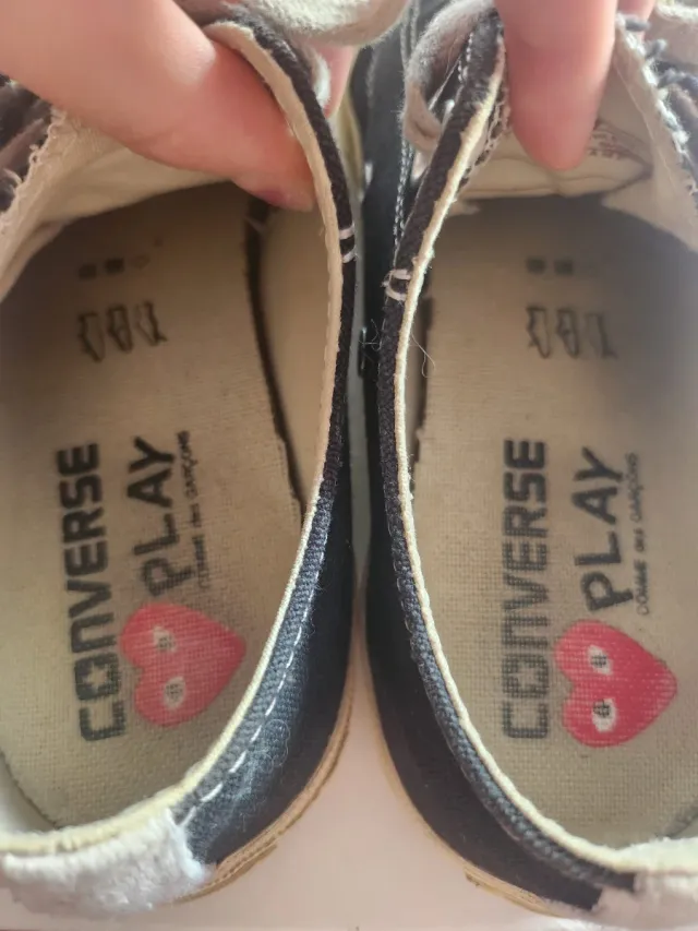 Scarpe Comme des Garçons donna nere rosse