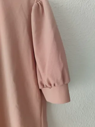Camisa rosa manga abullonada