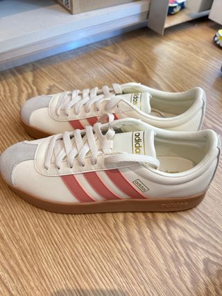 Zapatillas Adidas Blancas y Rosas Talla 40
