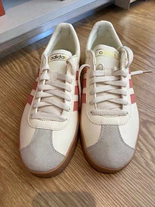 Zapatillas Adidas Blancas y Rosas Talla 40