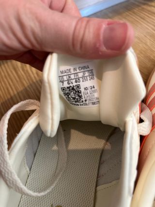 Zapatillas Adidas Blancas y Rosas Talla 40