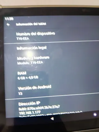 Tablet YESTEL 10 Pulgadas Negra.Ram 6gb+4gb