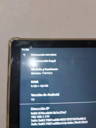 Tablet YESTEL 10 Pulgadas Negra.Ram 6gb+4gb