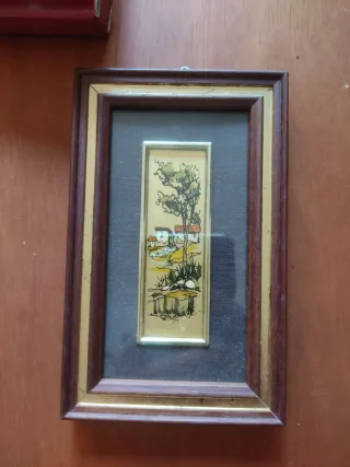 Quadretto Pierre Bonnet in oro e legno