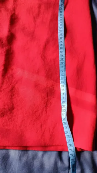 Vestido fiesta rojo asimétrico