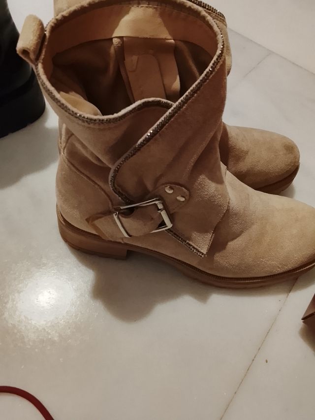 Botas Beige