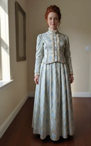 Traje Baturra Beige y Azul