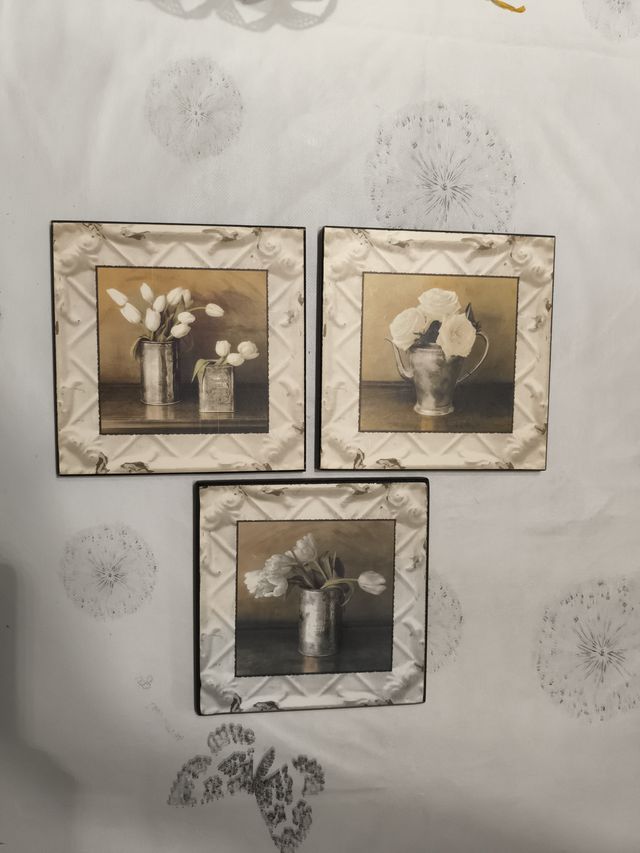 3 Cuadros pequeños decorativos