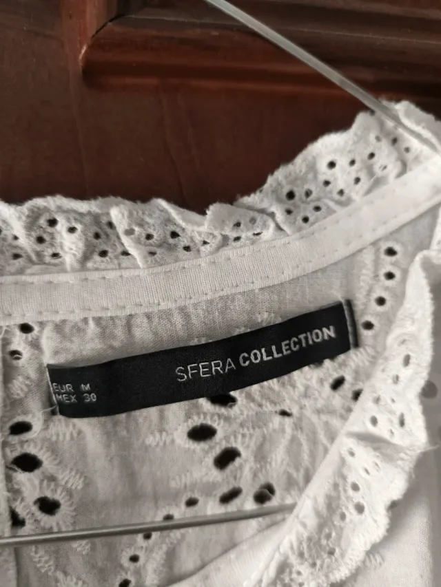 Vestido blanco bordado