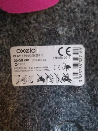 Patines Oxelo niña + Protecciones + Casco