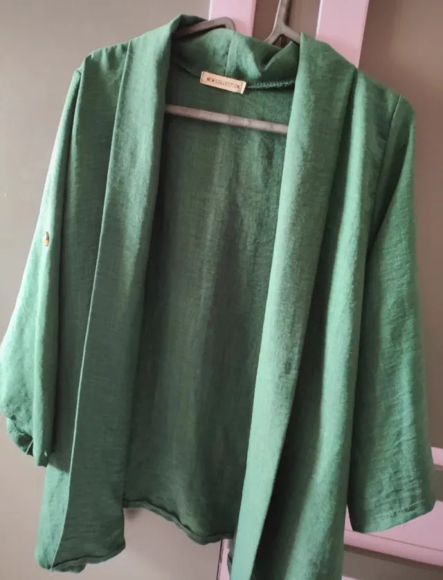 Blazer verde abierto