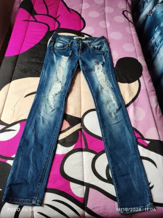 2 Paia di pantaloni di jeans da ragazza/donna