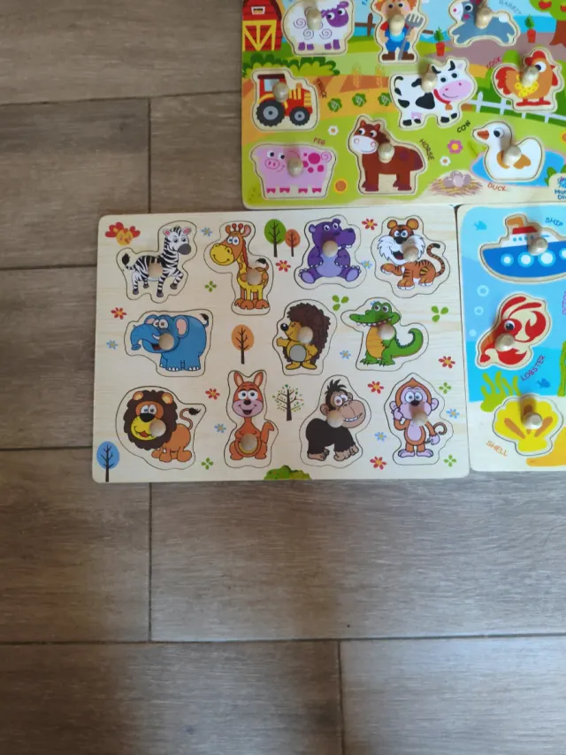 Puzzles de madera educativos animales