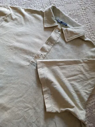 Polo Zara Oversize Beige unisex 