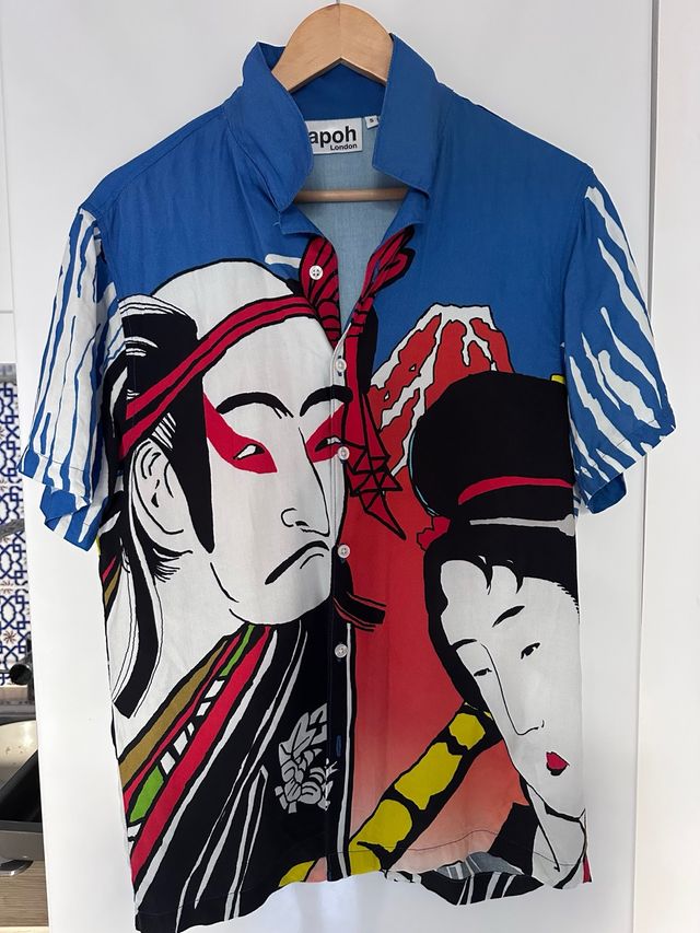 Camisa Estampado Japonés apoh London Talla  S
