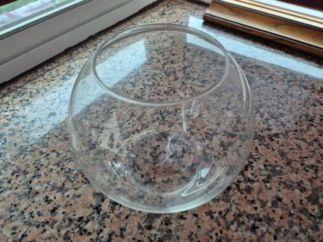 Acquario rotondo in vetro